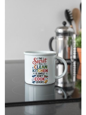 The Secret To Clean Baskılı Enamel Görünümlü Seramik Vintage Kupa Bardak