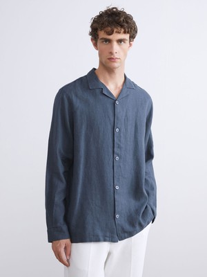 Lc Waikiki Yeni Sezon Regular Fit Uzun Kollu %100 Keten Erkek Gömlek