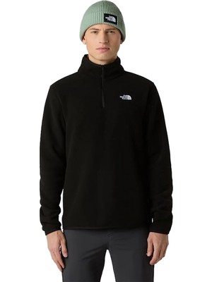 Glacier Fleece 1/4 Zip Erkek Siyah Outdoor Polar NF0A8D0QJK31