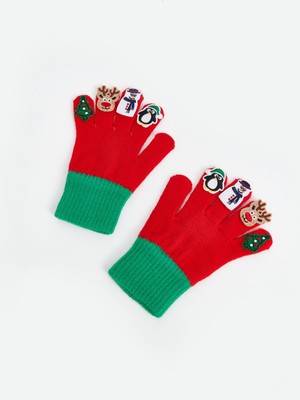 Lc Waikiki Yeni Sezon Yılbaşı Figürlü Erkek Çocuk Eldiven