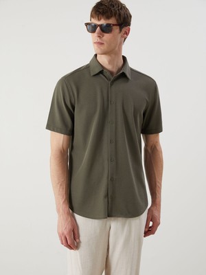 Lc Waikiki Yeni Sezon Regular Fit Keten Karışımlı Erkek Gömlek