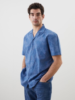 Lc Waikiki Yeni Sezon Regular Fit Kısa Kollu Desenli Erkek Gömlek