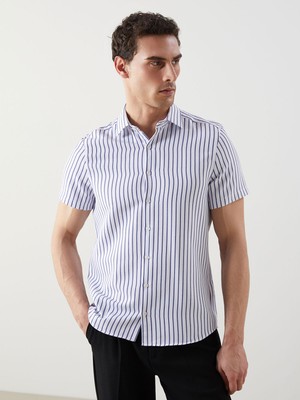 Lc Waikiki Yeni Sezon Slim Fit Çizgili Erkek Gömlek