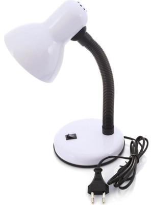 AV-203 E27 Duylu Masa Lambası Beyaz, Şık ve Kullanışlı Masaüstü Aydınlatma Seçeneği