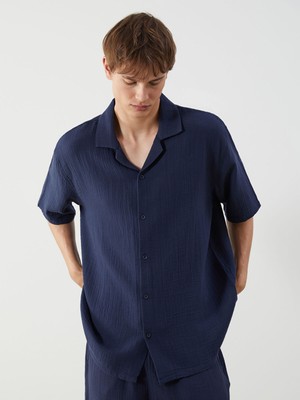 Lc Waikiki Yeni Sezon Regular Fit Kısa Kollu Müslin Erkek Gömlek