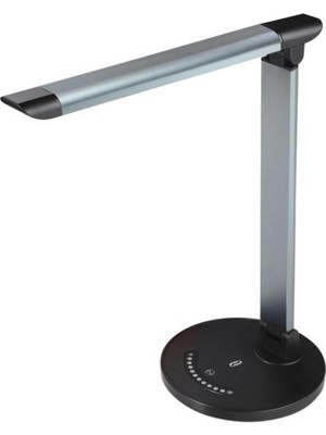 Doğal Akıllı 12W Renkli LED Masa Lambası, Gri Renkli, Şık ve Enerji Tasarruflu