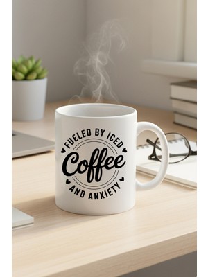 Fueled By Coffee Baskılı Hediyelik Kupa Bardak