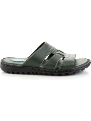 Haki Leather Erkek Terlik E04437180903