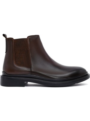 Erkek Kahverengi Deri Chelsea Bot 25WFD640018