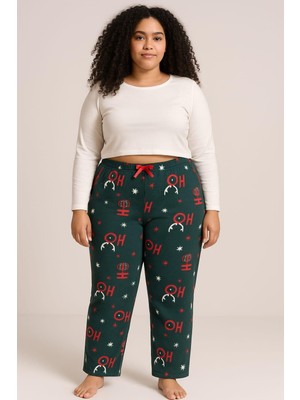 Pemilo Kadın Büyük Beden 401 Cepli Polar Tek Alt