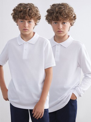 Lc Waikiki Yeni Sezon Polo Yaka Basic Erkek Çocuk Tişört 2'li