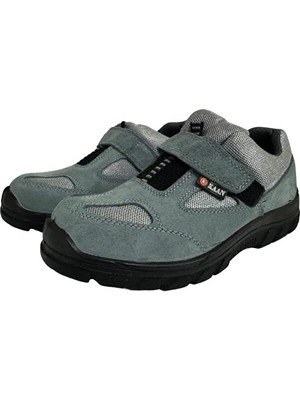 Ortopedik Su Geçirmez Çelik Burunlu Siyah Süet Iş Ayakkabısı Yazlık