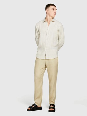 Sisley   %100 Keten Regular Fit Gömlek