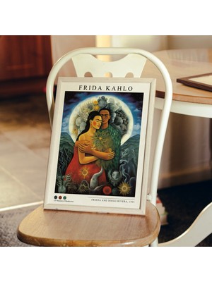 Frida Kahlo ve Diego Aşk Portresi, Frida Khalo, Frida Kahlos, Feminizm Pin, Duvar Sanatı