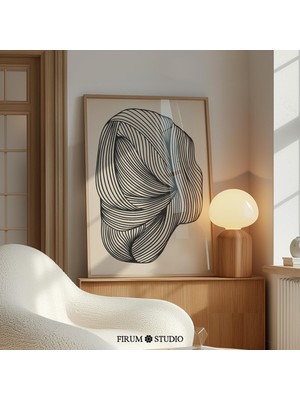 Minimalist Soyut Çizgi Sanatı