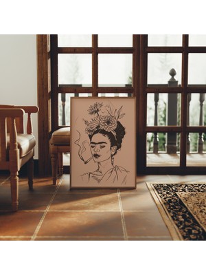 Frida Kahlo, Frida Kahlo Elle Çizilmiş Portre, Feminist Duvar Sanatı, Frida Kahlo Duvar Sanatı
