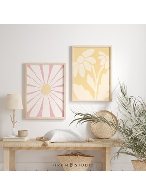 Fidanlık Pastel Boyaları, 2'li Duvar Sanatı Seti, Bohem Botanik Seti, Danimarka Pastel Dekoru