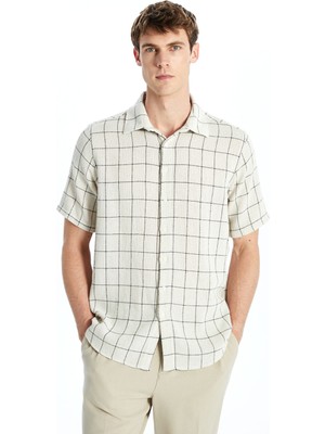 Lc Waikiki Yeni Sezon Regular Fit Kısa Kollu Ekose Erkek Gömlek