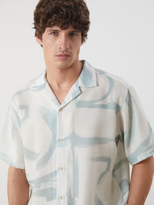 Lc Waikiki Yeni Sezon Regular Fit Kısa Kollu Desenli Erkek Gömlek