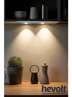 Sensörlü Kablosuz LED Gece Lambası, 3 Renkli, 30CM, Dolap Içi, Şarjlı, Dekoratif