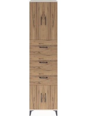 Hyperion Dolap 2 Raflı 3 Çekmeceli 4 Kapaklı 60X44X243 Aytaşı-Çam