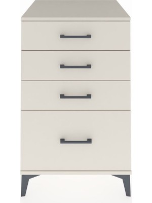 Kronos Komodin 4 Çekmeceli 60X59X96 Aytaşı-Aytaşı