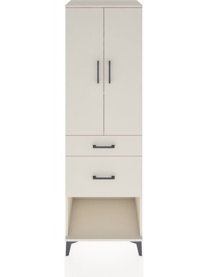 Hyperion Dolap 3 Raflı 2 Çekmeceli 2 Kapaklı 60X44X195 Aytaşı-Aytaşı