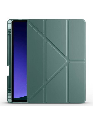 Galaxy Tab S10 Lite / S10 Fe / S9 Fe 10.9" Uyumlu Tablet Kılıfı – Manyetik Akıllı Kapak, Kalem Bölmeli, Katlanabilir Standlı, Premium Deri Dokulu Koruma