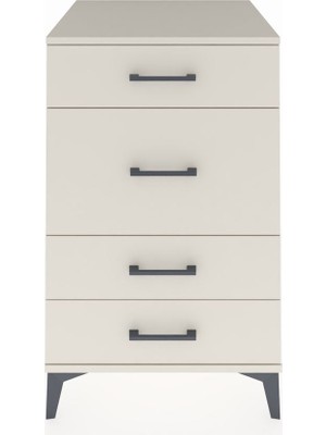 Kronos Komodin 4 Çekmeceli 60X59X96 Aytaşı-Aytaşı
