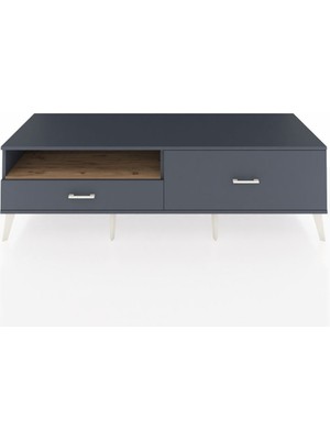 Kronos Tv Ünitesi Tek Raflı 2 Çekmeceli  176X59X51 Antrasit-Çam/antrasit