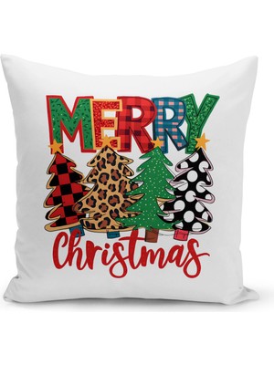 Yılbaşı Serisi Çift Tarafı Dijital Baskılı Kırlent Kılıfı (Christmas Noel Cushion Cover)
