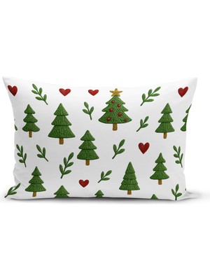 Yılbaşı Serisi Çift Tarafı Dijital Baskılı Kırlent Kılıfı (Christmas Noel Cushion Cover)