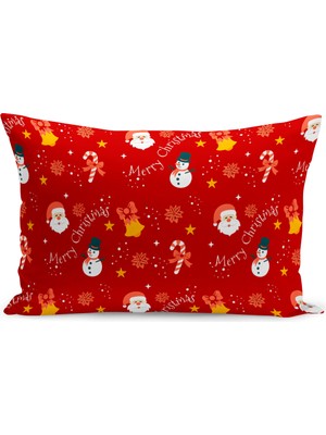 Yılbaşı Serisi Çift Tarafı Dijital Baskılı Kırlent Kılıfı (Christmas Noel Cushion Cover)