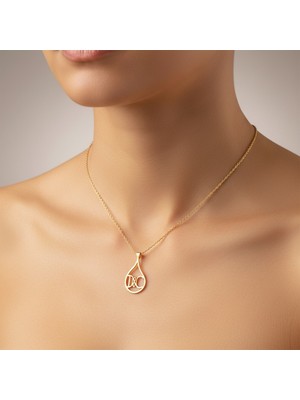 TabiTela 14 ayar altın kolye ucu C&D GM10566 1 gr