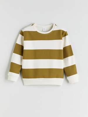 Lc Waikiki Yeni Sezon Çizgili Erkek Çocuk Kalın Sweatshirt