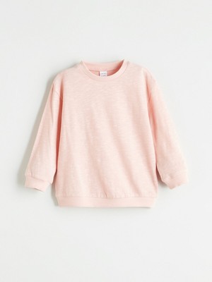 Lc Waikiki Yeni Sezon Bisiklet Yaka Basic Kız Bebek Sweatshirt