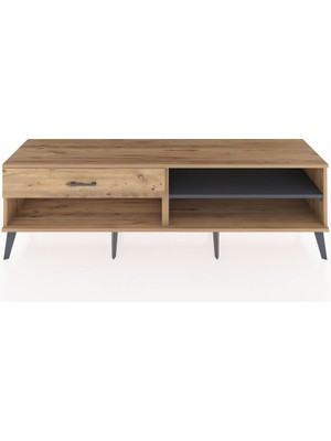 Hyperion Tv Ünitesi Tek Raflı Tek Çekmeceli  176X44X51 Çam-Antrasit/çam