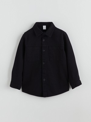 Lc Waikiki Yeni Sezon Basic Gabardin Uzun Kollu Erkek Çocuk Gömlek