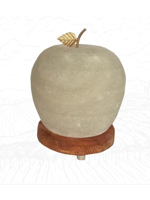 Elma Şeklinde Tuz Lambası, Doğal ve Dekoratif Aydınlatma Şık Tasarım