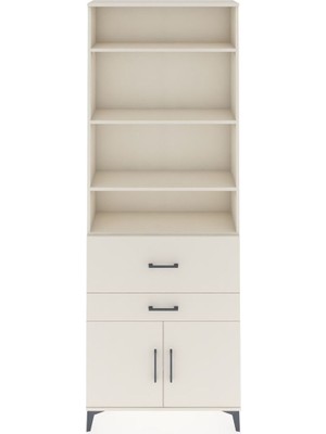 Arges Dolap 5 Raflı 2 Çekmeceli 2 Kapaklı 88X30X243 Aytaşı-Aytaşı