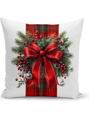 Yılbaşı Serisi Çift Tarafı Dijital Baskılı Kırlent Kılıfı (Christmas Noel Cushion Cover)