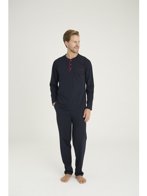 Kly Battal Midi Yaka Pijama Takımı 9111-1