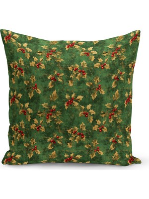 Yılbaşı Serisi Çift Tarafı Dijital Baskılı Kırlent Kılıfı (Christmas Noel Cushion Cover)