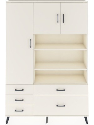 Arges Dolap 9 Raflı 5 Çekmeceli 3 Kapaklı 132X30X195 Aytaşı-Aytaşı/aytaşı