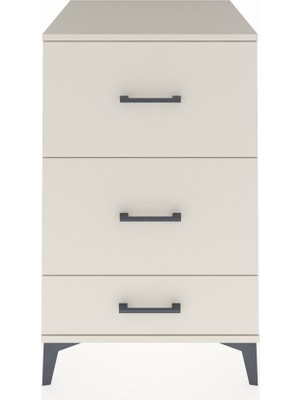 Kronos Komodin 3 Çekmeceli 60X59X96 Aytaşı-Aytaşı