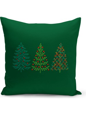 Yılbaşı Serisi Çift Tarafı Dijital Baskılı Kırlent Kılıfı (Christmas Noel Cushion Cover)