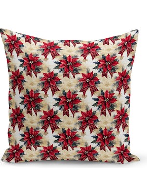 Yılbaşı Serisi Çift Tarafı Dijital Baskılı Kırlent Kılıfı (Christmas Noel Cushion Cover)