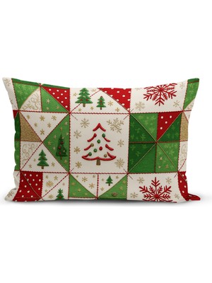 Yılbaşı Serisi Çift Tarafı Dijital Baskılı Kırlent Kılıfı (Christmas Noel Cushion Cover)