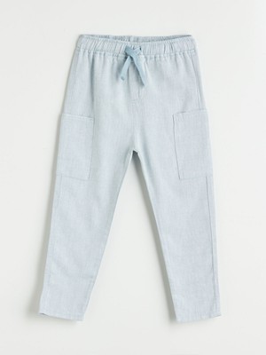Lc Waikiki Yeni Sezon Beli Lastikli Keten Karışımlı Erkek Çocuk Pantolon