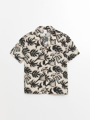 Lc Waikiki Yeni Sezon Resort Yaka Kısa Kollu Baskılı Erkek Bebek Gömlek